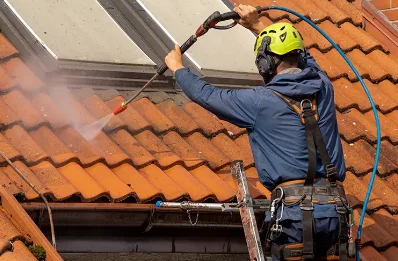 Démoussage et hydrofuge de toiture à Longuevillette